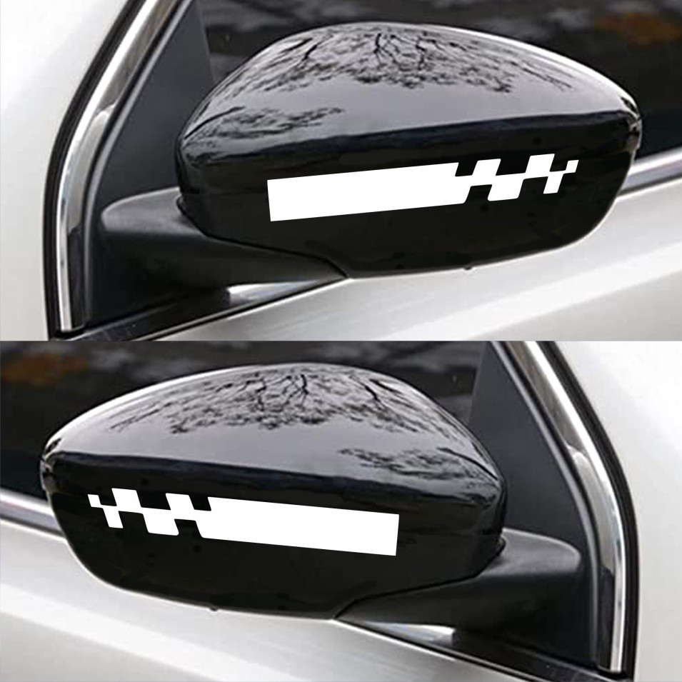 Set 2 Adesivi STRISCE SPECCHIETTI ESTERNI AUTO-CAR universali disponibili in moltissimi colori ANCHE FLUO Cod.1880