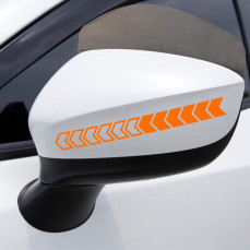 Set 2 Adesivi Stripes Strisce Fasce SPECCHIETTI ESTERNI AUTO-CAR universali disponibili in moltissimi colori ANCHE FLUO Cod.2205