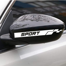 Set 2 Adesivi SPORT SPEED SPECCHIETTI ESTERNI AUTO-CAR universali disponibili in moltissimi colori ANCHE FLUO Cod.2211
