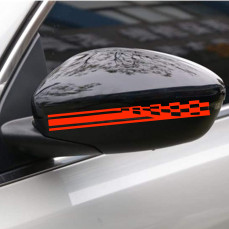 Set 2 Adesivi RACING SPEED SPECCHIETTI ESTERNI AUTO-CAR universali disponibili in moltissimi colori ANCHE FLUO Cod.2212
