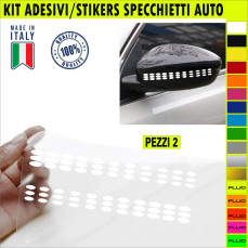 Set 2 Adesivi SPEED CERCHI SPECCHIETTI ESTERNI AUTO-CAR universali disponibili in moltissimi colori ANCHE FLUO Cod.2215