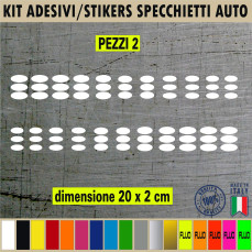 Set 2 Adesivi SPEED CERCHI SPECCHIETTI ESTERNI AUTO-CAR universali disponibili in moltissimi colori ANCHE FLUO Cod.2215