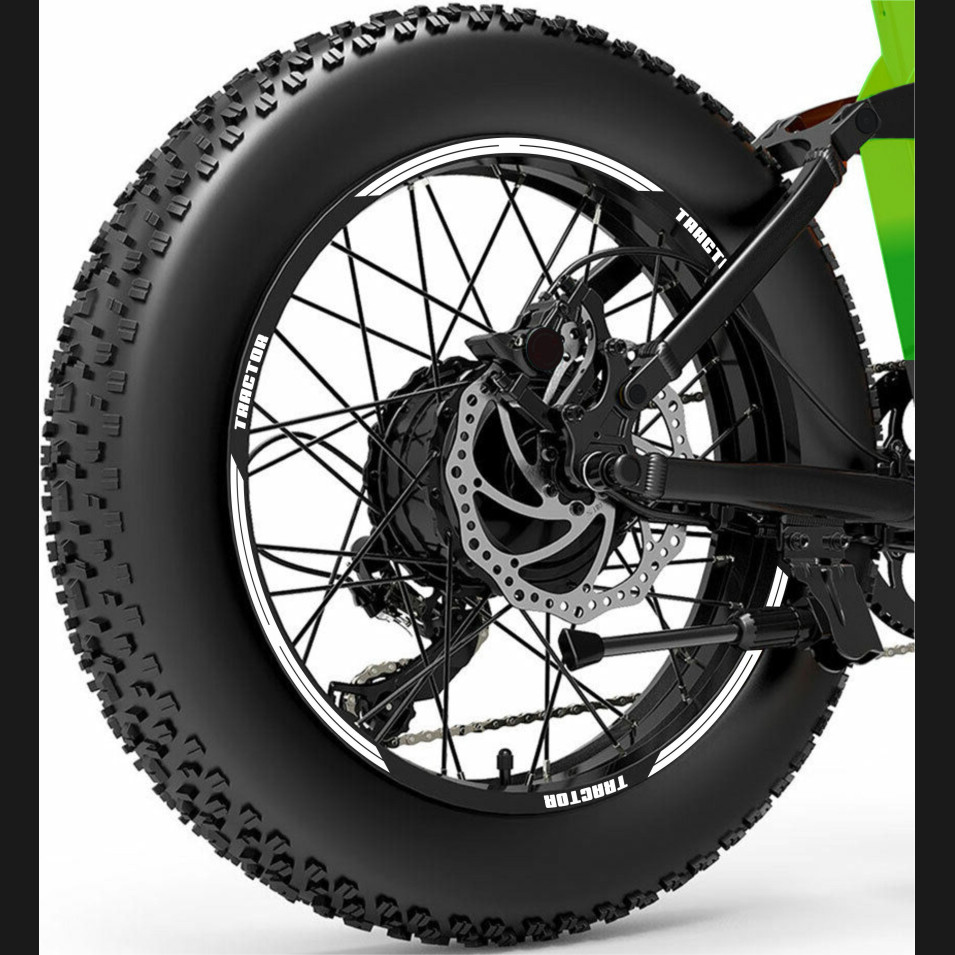 Kit adesivi Cerchi bici Fat Bike MTB 20-26-29'' Ruote Mountain vari colori ANCHE FLUO Cod.2041