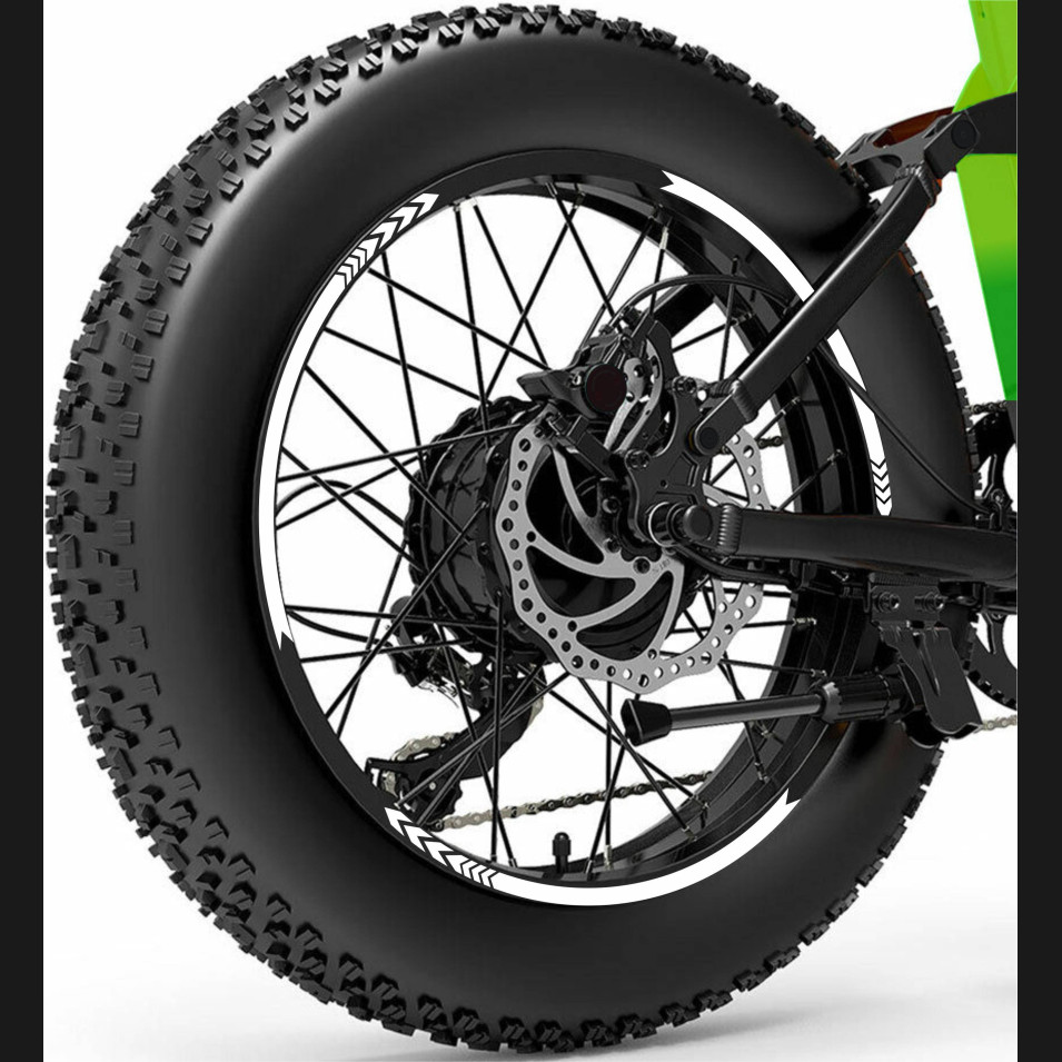 Kit adesivi Cerchi bici Fat Bike MTB 20-26-29'' Ruote Mountain vari colori ANCHE FLUO Cod.2047