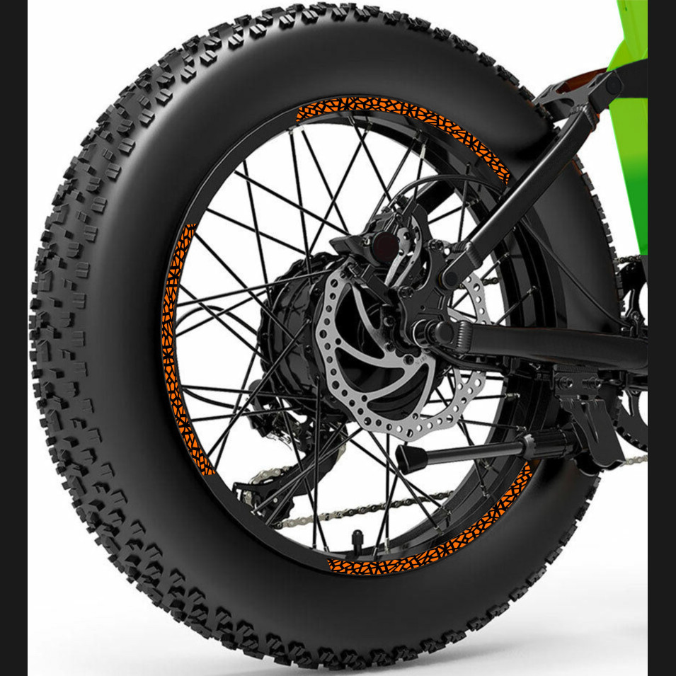 Kit adesivi Cerchi bici Fat Bike MTB 20''pollici Ruote Mountain vari colori cod.2107