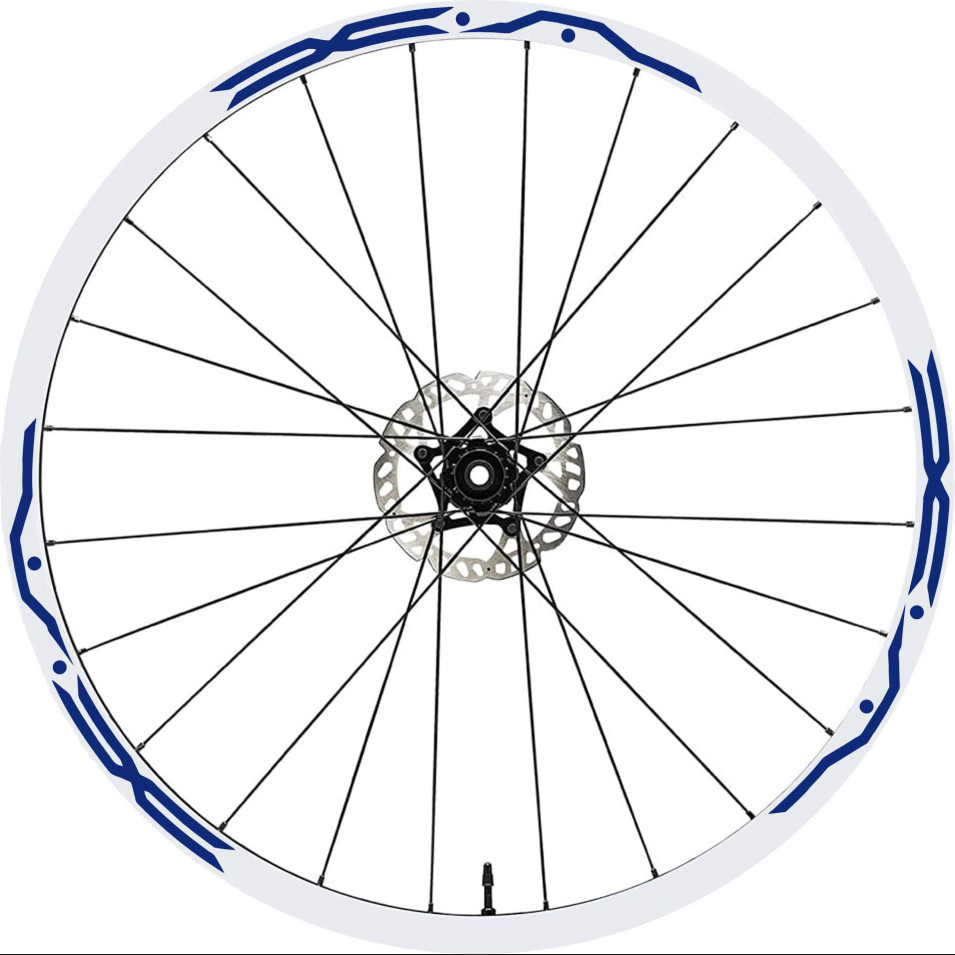 Kit adesivi per Cerchi Bici 26 - 27,5 - 28- 29 Pollici Ruota MTB Mountain Bike vari colori ANCHE FLUO Cod.MTB010