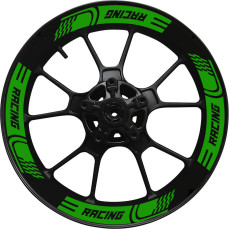 Kit 4 adesivi interno Cerchi Moto bordo interno racing wheels ruote 17 Pollici inner rim vari colori ANCHE FLUO Cod. INT03