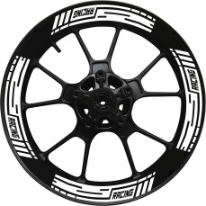 Kit 4 adesivi interno Cerchi Moto bordo interno racing wheels ruote 17 Pollici inner rim vari colori ANCHE FLUO Cod. INT04