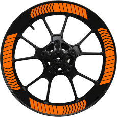 Kit 4 adesivi interno Cerchi Moto bordo interno racing wheels ruote 17 Pollici inner rim vari colori ANCHE FLUO Cod. INT09