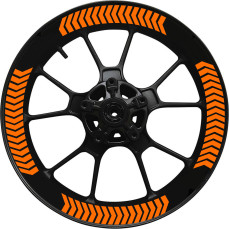 Kit 4 adesivi interno Cerchi Moto bordo interno racing wheels ruote 17 Pollici inner rim vari colori ANCHE FLUO Cod. INT10