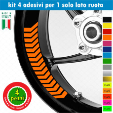 Kit 4 adesivi interno Cerchi Moto bordo interno racing wheels ruote 17 Pollici inner rim vari colori ANCHE FLUO Cod. INT10