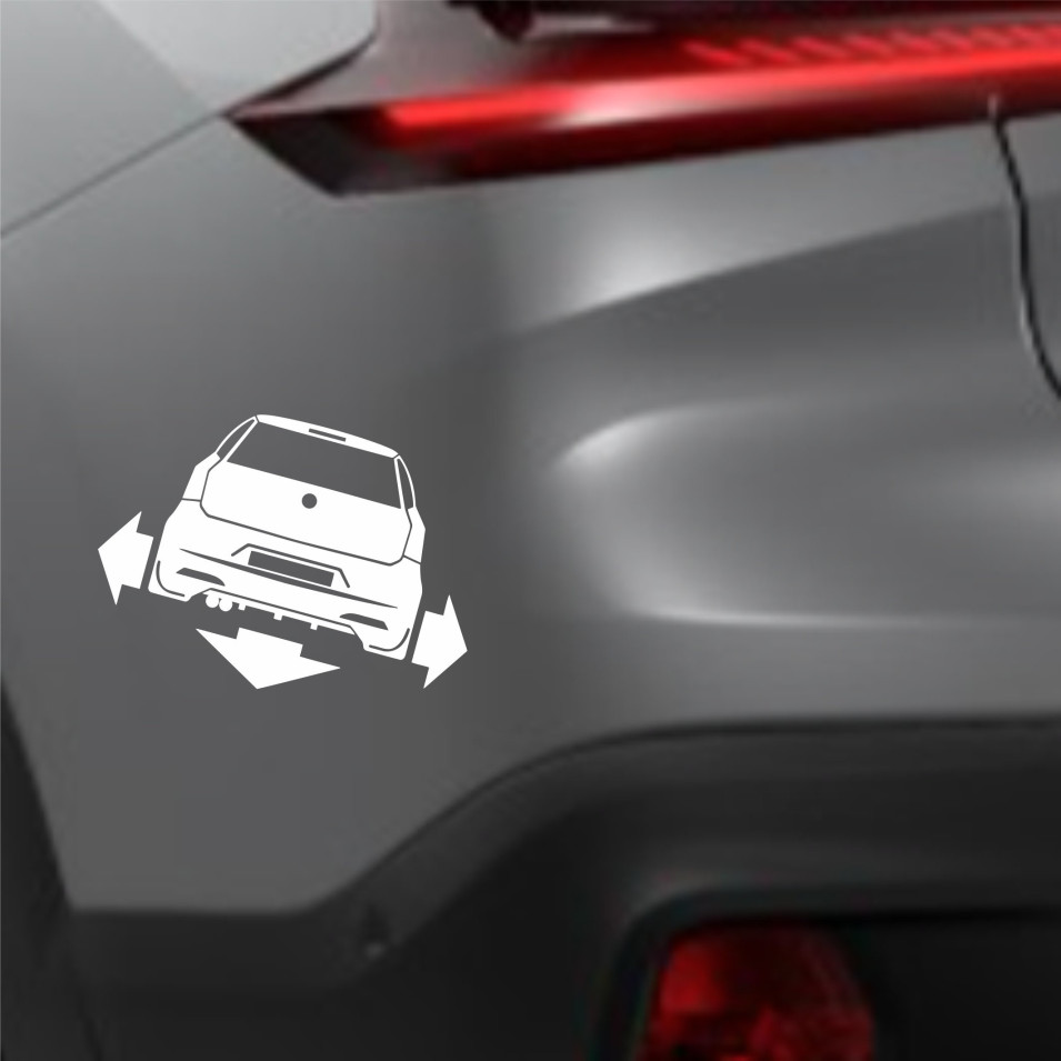2 Adesivi Laterali A Scacchiera Per Fiat Grande Punto. Grafiche Auto Per Tuning In Vinile Arancione, Termodeformabili E Verniciabili. Personalizzabili Su Richiesta.