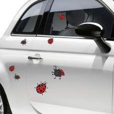 Kit 24 adesivi COCCINELLA COCCINELLE universale compatibile con auto moto c.1796