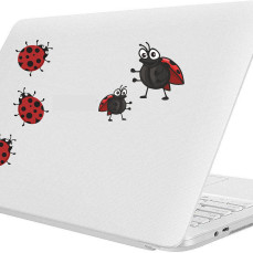 Kit 24 adesivi COCCINELLA COCCINELLE universale compatibile con auto moto c.1796