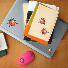 Kit adesivi 24 COCCINELLE universale compatibile con auto moto c.1797