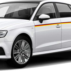 Fascia banda adesiva bandiera Germania Tedesca stelle strisce in 10 misure 2112G