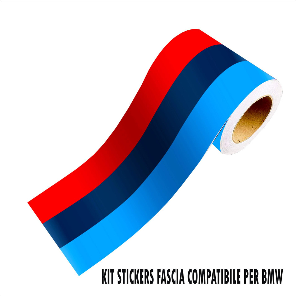 Fascia banda adesiva compatibile bmw serie 1 2 3 5 M sport xdrive 3 misure 2113