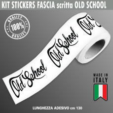 Fascia banda adesiva adesivi italia old school vecchia scuola vintage decalcomania moto casco cod.2270