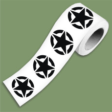 Fascia banda adesiva 4x4 off road STELLA MILITARE ARMY MILITARY USA in 10 misure decalcomania moto casco cod.2274