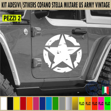 Kit Adesivi 4x4 off Road Stella Militare VINTAGE US Army cod.1745
