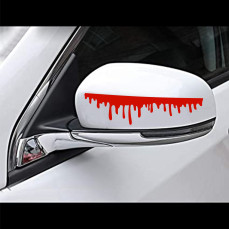 Kit 6 Decalcomanie Adesivi striscia sangue blood horror Esterni Auto cod. 1885