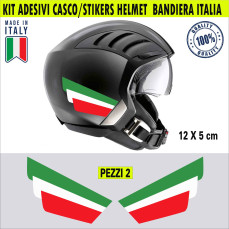 Adesivi Personalizzati Coppia Con Nome E Bandiera Italiana - Per Casco, Auto, Moto, Bici - Vinile Di QualitÃ , 2 Cm Altezza, Scegli Stile E Colore