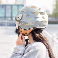 Kit 26 Adesivi camouflage militare stella Casco Moto bici BEIGE-GRIGIO c.2243