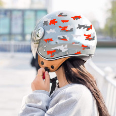 Kit 26 Adesivi camouflage militare stella Casco Moto bici ROSSO-GRIGIO c.2245