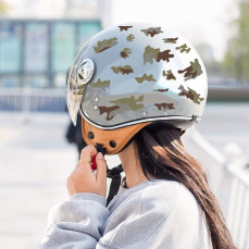 Kit 26 Adesivi camouflage militare stella Casco Moto bici MARRONE-VERDE c.2252