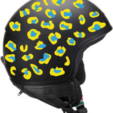 Kit 60 Adesivi camo leopard zampa gatto orma Casco bici UCRAINA UKRAINE c.2264
