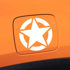 Kit Adesivo Stella Militare sportello tappo serbatoio Fuoristrada 4X4 Renegade Offroad Stickers Fiancate auto decal cod. 2282