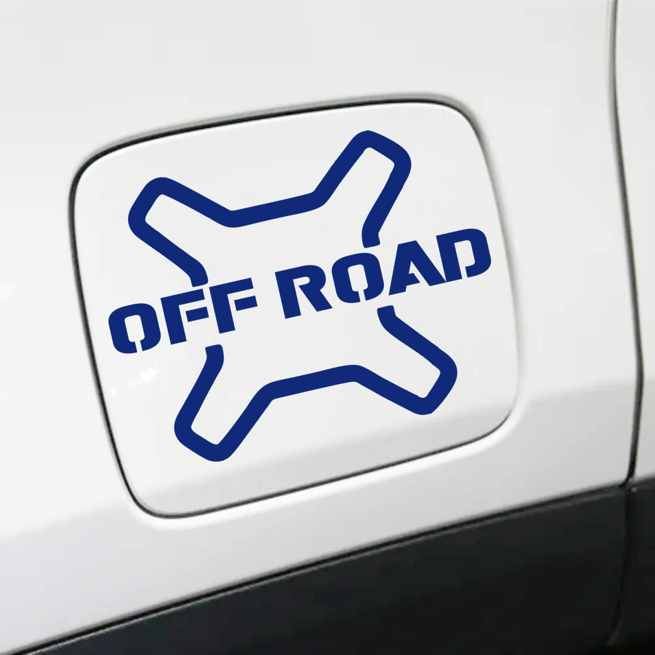 Kit Adesivo OFF ROAD sportello tappo serbatoio Fuoristrada 4X4 Renegade Stickers auto decalcomania cod. 2283