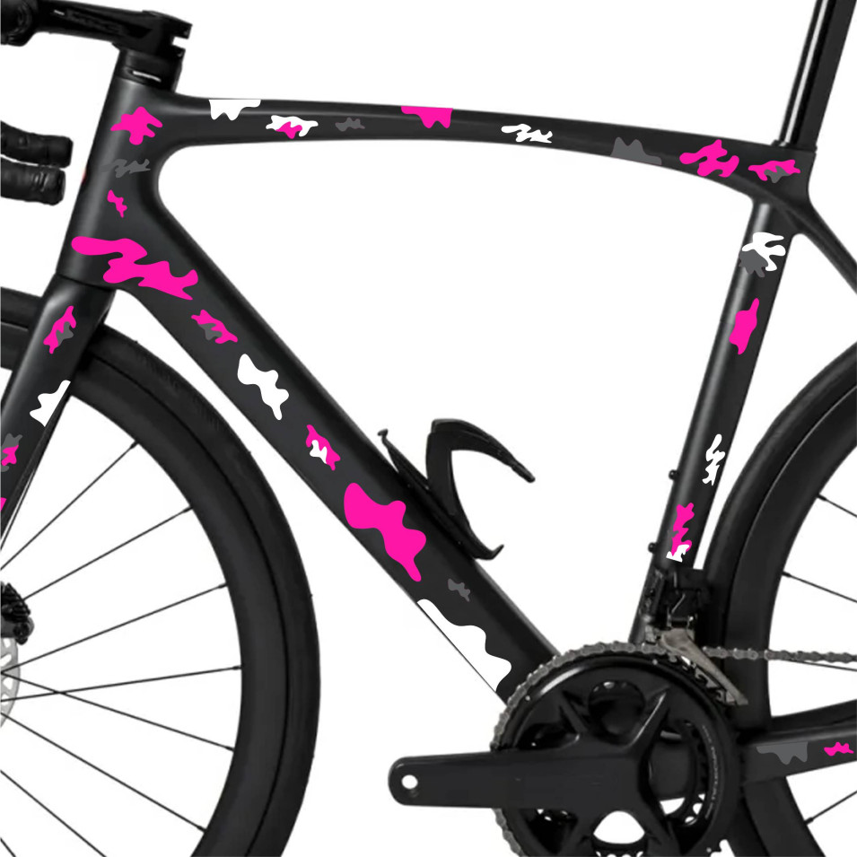 Set Adesivi Decalcomanie Per MTB – 18 Pezzi Per Telaio E Forcella – Scegli Colore