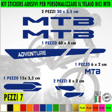 Kit 7 Adesivi Bici Protezione Universale Telaio Bicicletta MTB Mountain Bike Corsa Cross Fat Bike Downhill MTB cod.2395
