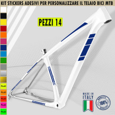 Grafiche 14 adesivi per TELAIO BICI MTB Mountain Bike adattabili a tutti i telai, vari colori ANCHE FLUO Cod.2022