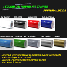 Adesivo camper DELFINI TRAMONTO PALME ESTATE MARE Comp. con Adria Arca Bürstner Carthago Chausson Elnagh Mclouis c.2432