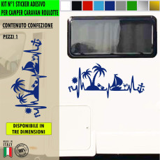 Adesivo camper AMORE MARE VACANZA INFRADITO PASSIONE BARCA Comp Adria Arca Bürstner Carthago Chausson Elnagh Mclouis 2435