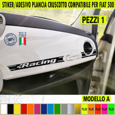 Adesivo CRUSCOTTO compatibile con FIAT 500 fiat cinquecento Sticker Auto plancia grafiche decalcomania vinile c.2436