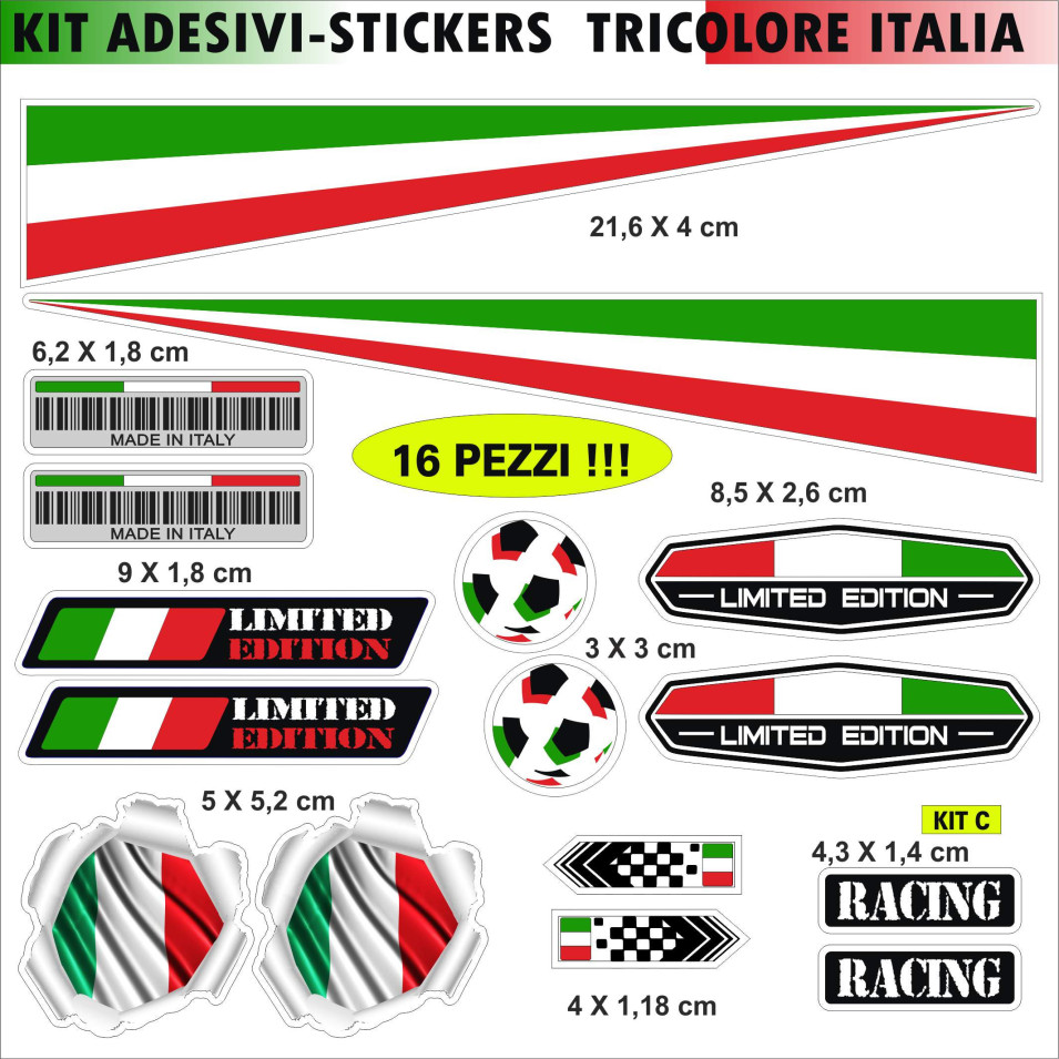 casco moto jet con la bandera italia